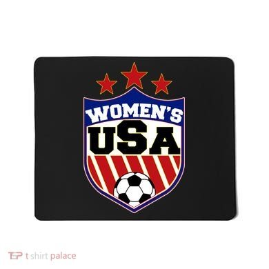 Womens Soccer USA Emblem Mousepad