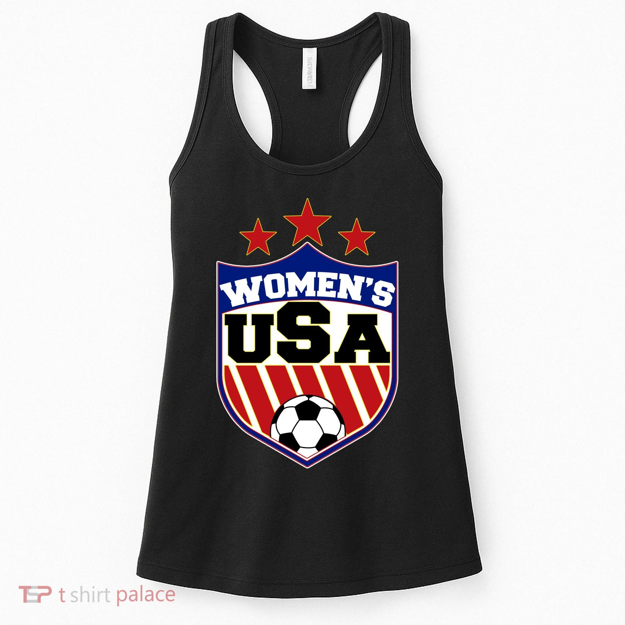Womens Soccer USA Emblem Women's Tank Top