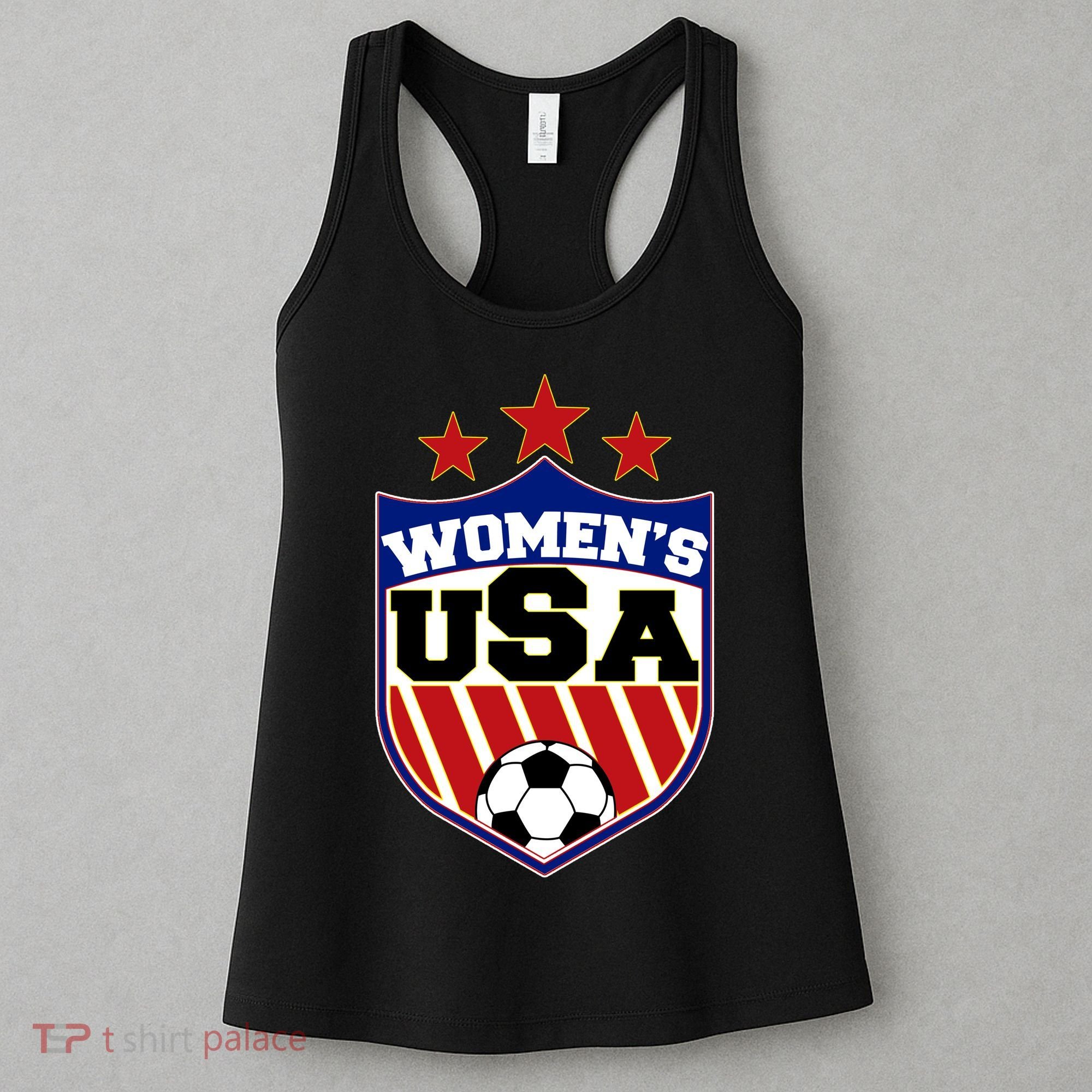 Womens Soccer USA Emblem Women's Tank Top