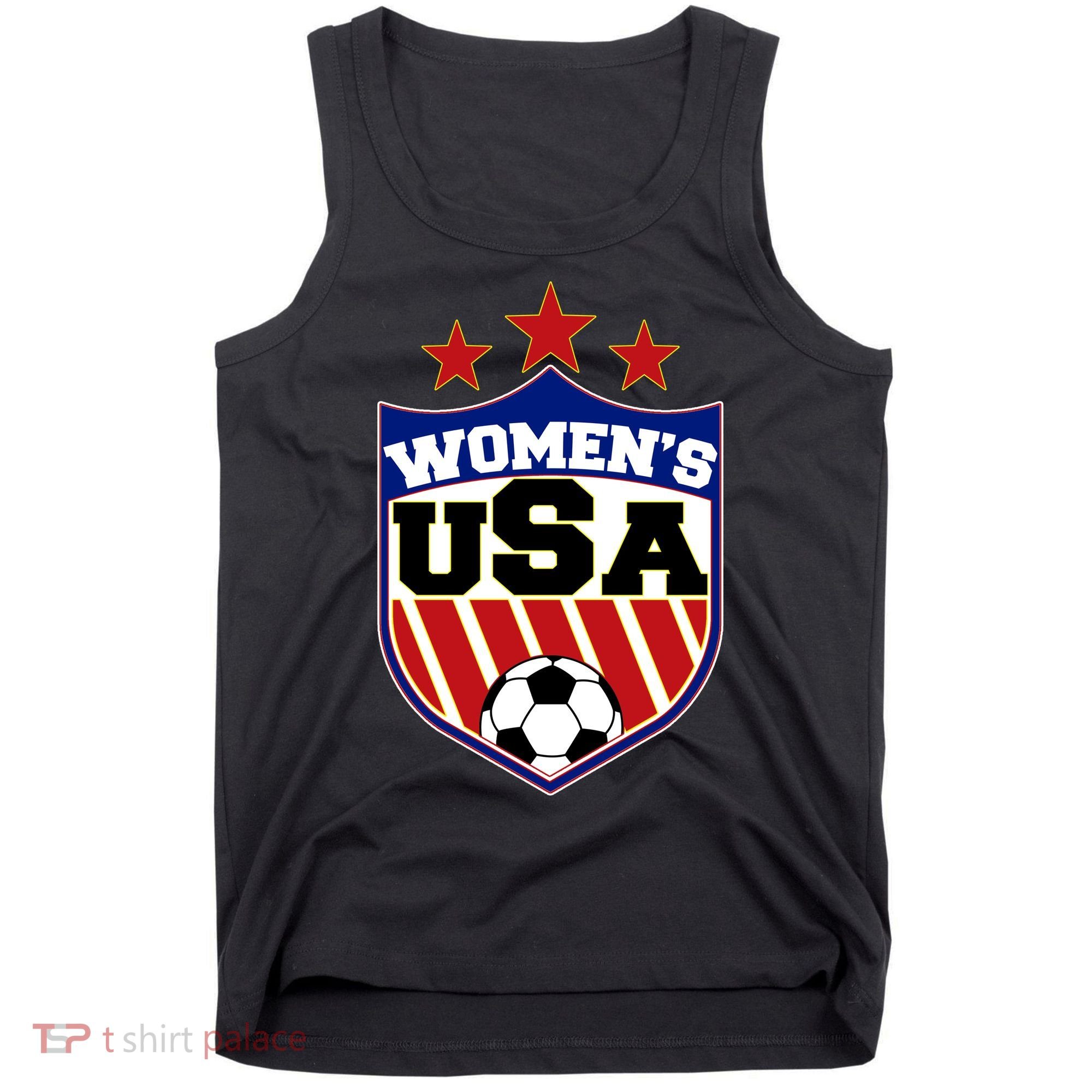 Womens Soccer USA Emblem Tank Top