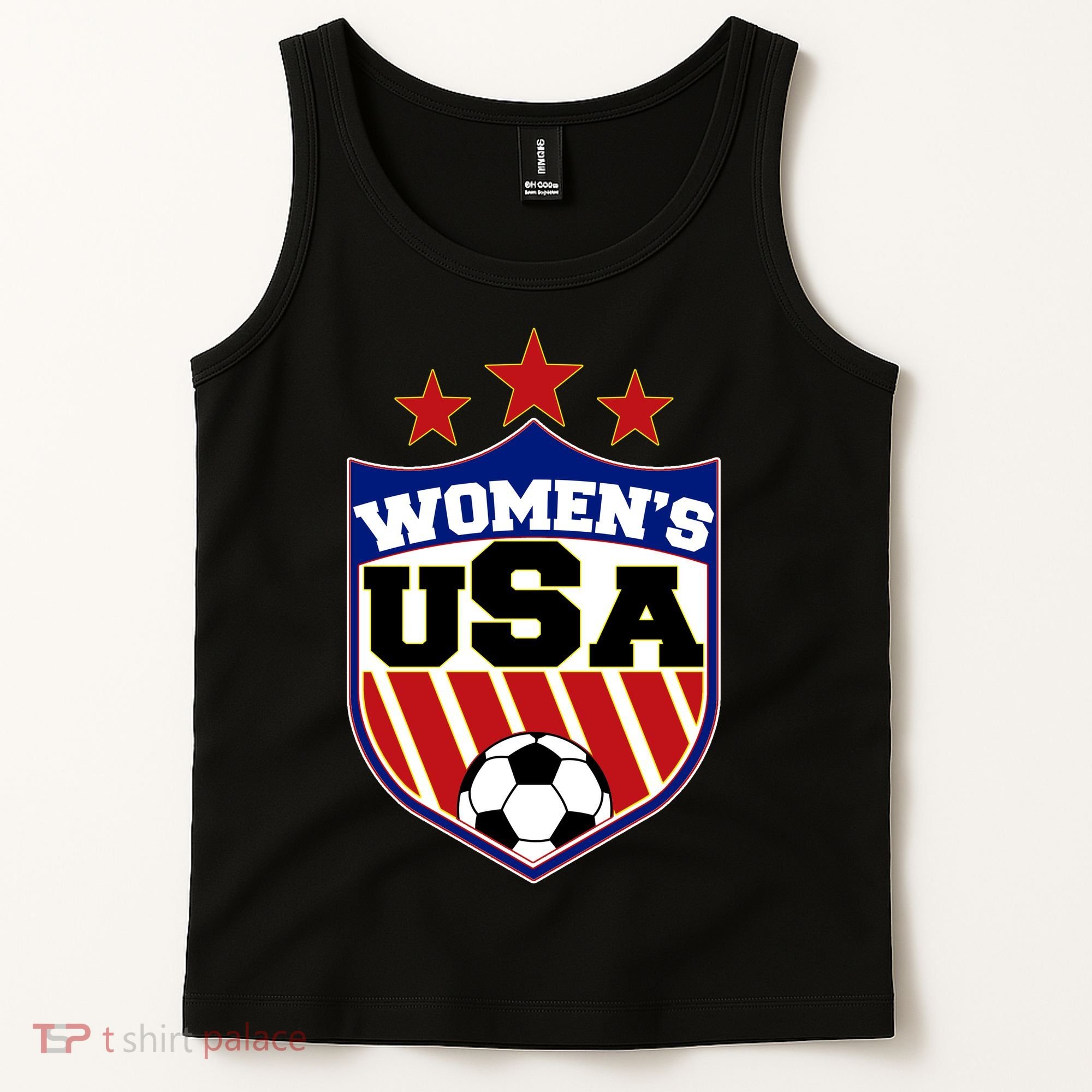 Womens Soccer USA Emblem Tank Top