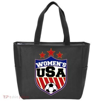 Womens Soccer USA Emblem Tote Bag