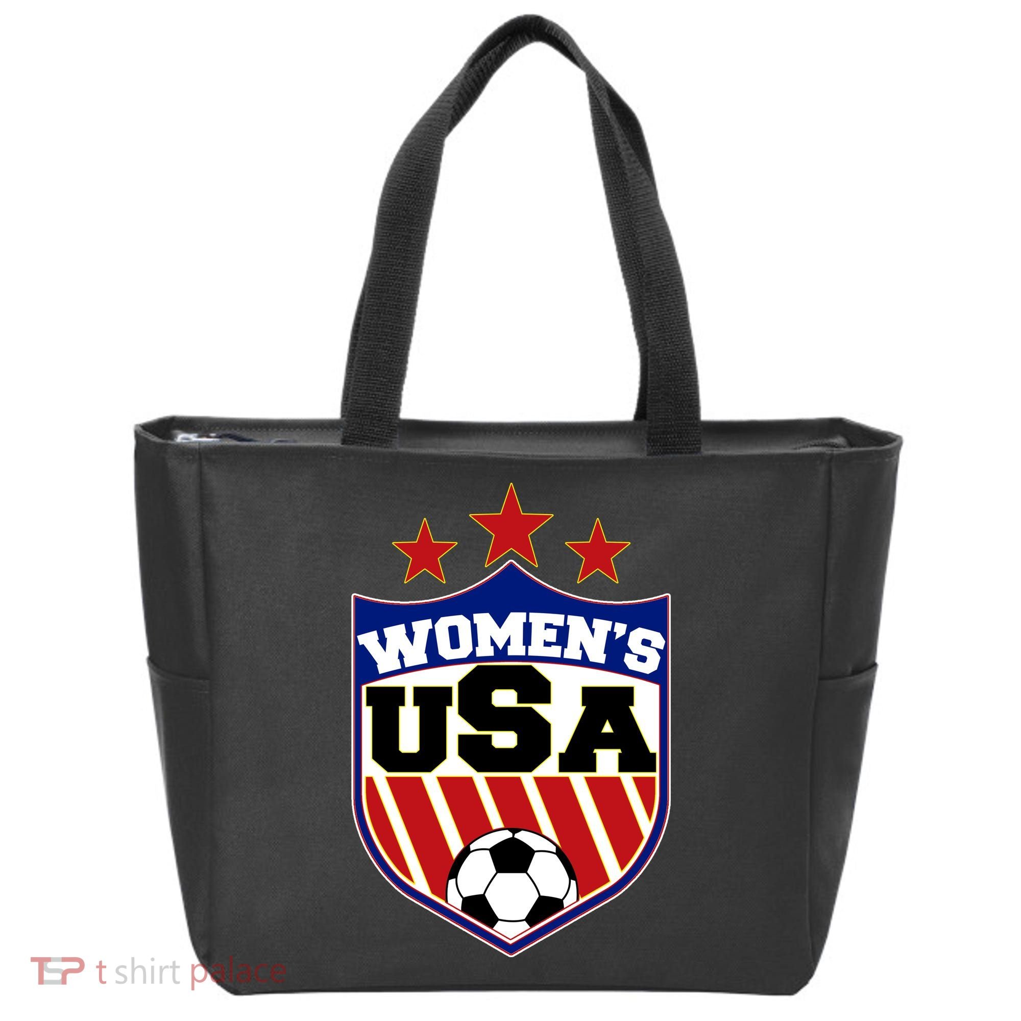 Womens Soccer USA Emblem Tote Bag