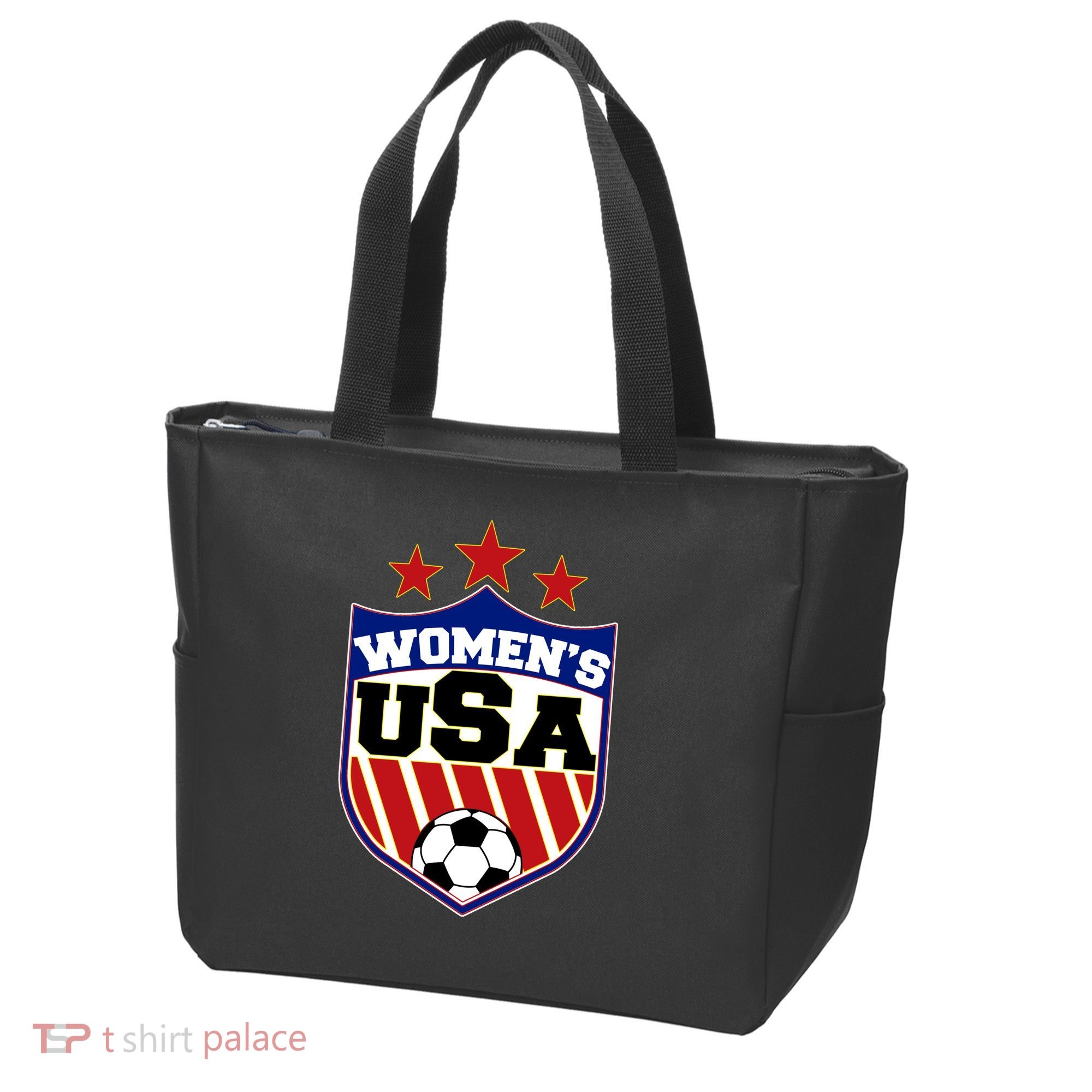 Womens Soccer USA Emblem Tote Bag
