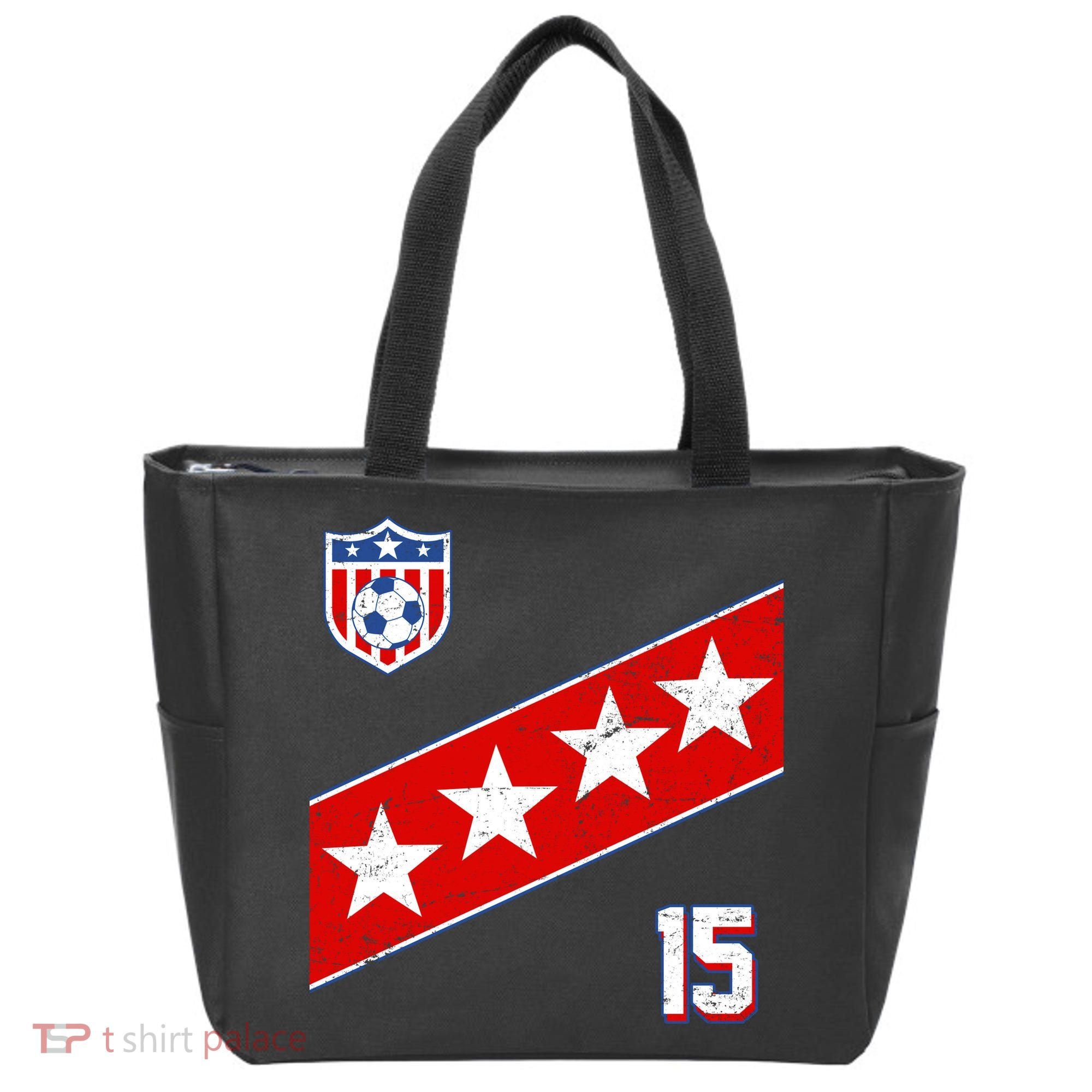 Women's US Soccer Jersey Tote Bag