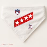 Women's US Soccer Jersey USA-Made Doggie Bandana thumb 0
