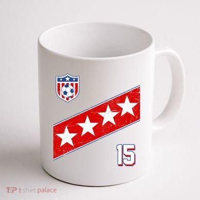 Women's US Soccer Jersey Coffee Mug back