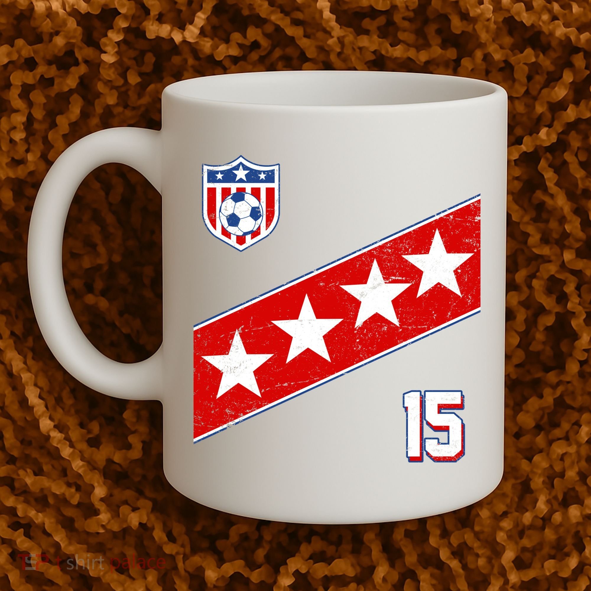 Women's US Soccer Jersey Coffee Mug