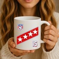 Women's US Soccer Jersey Coffee Mug thumb 3