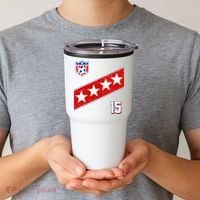 Women's US Soccer Jersey Tumbler thumb 2