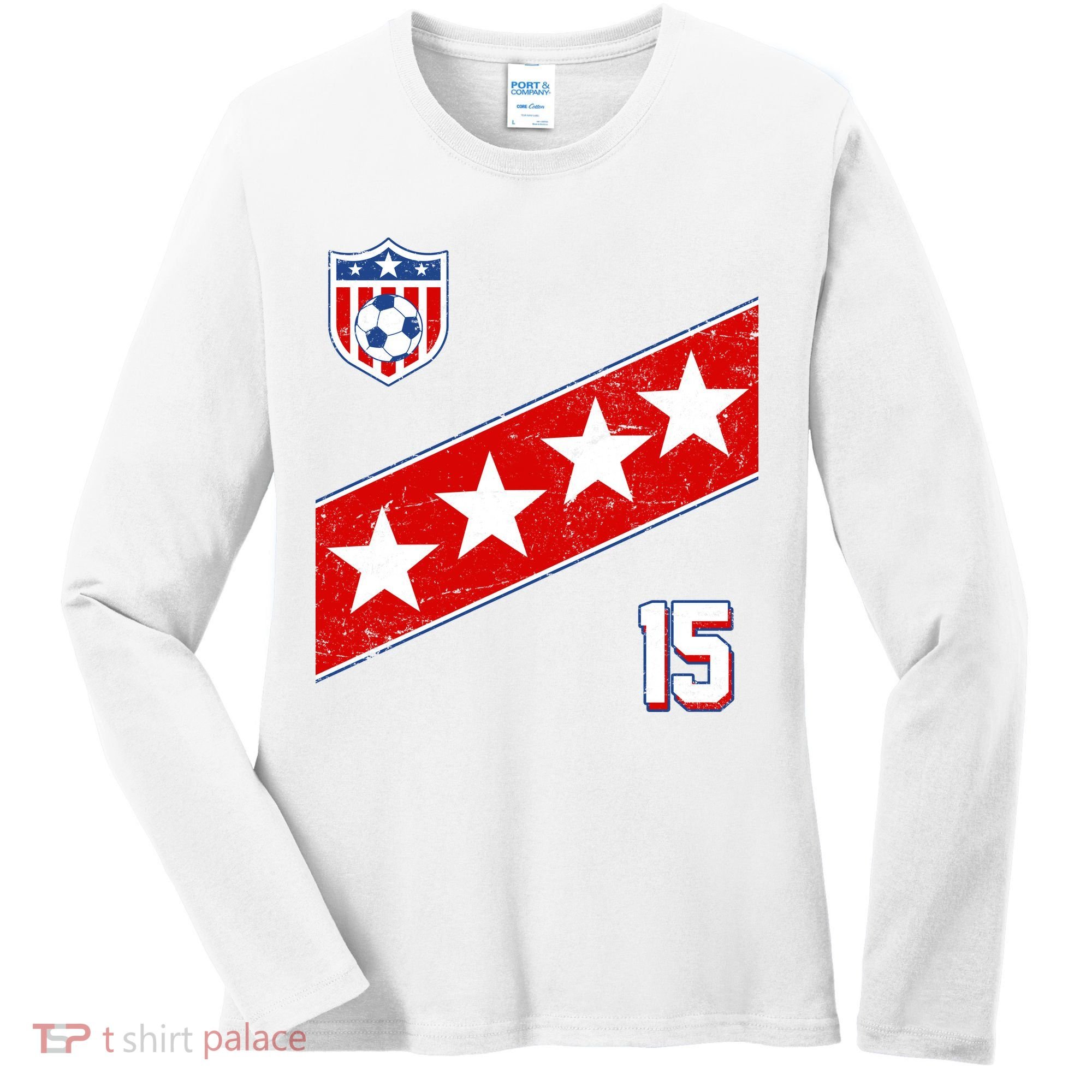 Women's US Soccer Jersey Women's Long Sleeve Shirt