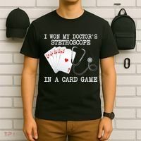 Won My Doctor's Stethoscope T-Shirt thumb 6