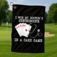 Won My Doctor's Stethoscope Golf Towel thumb 1