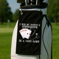 Won My Doctor's Stethoscope Golf Towel thumb 2