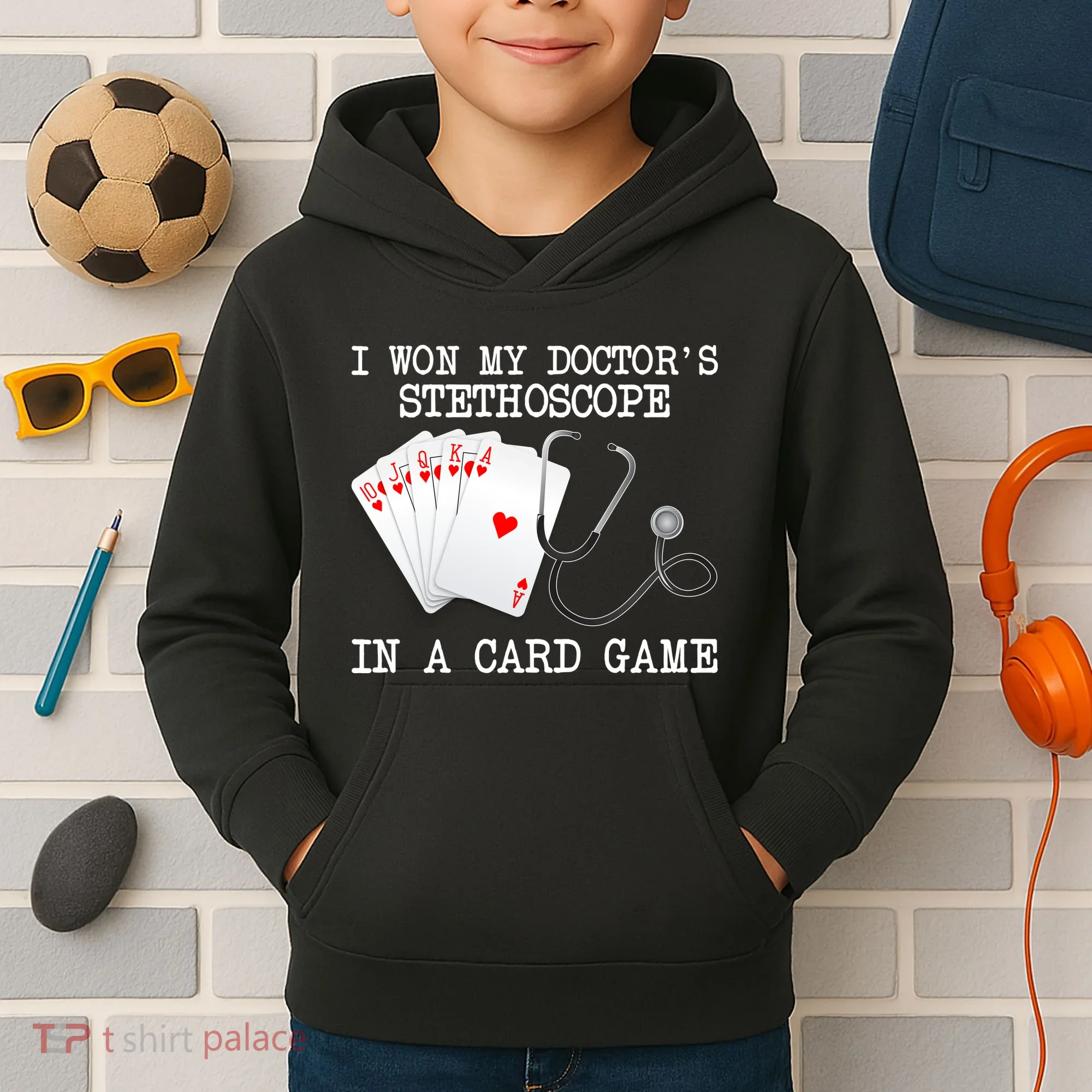 Won My Doctor's Stethoscope Kids Hoodie