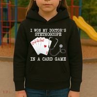 Won My Doctor's Stethoscope Kids Hoodie thumb 3