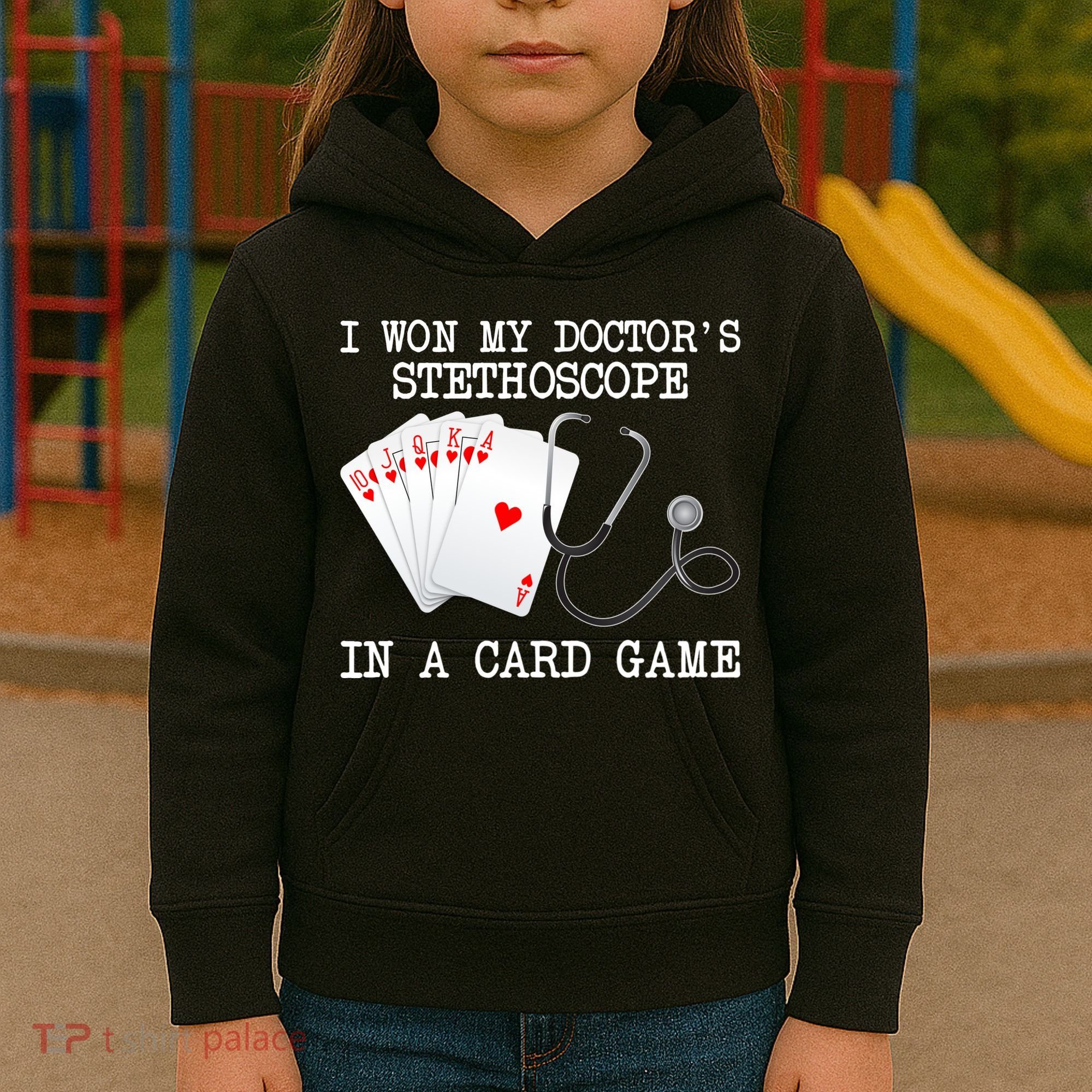 Won My Doctor's Stethoscope Kids Hoodie