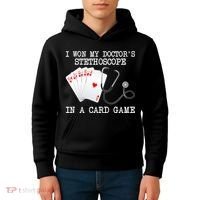 Won My Doctor's Stethoscope Kids Hoodie thumb 4