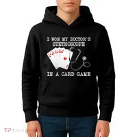 Won My Doctor's Stethoscope Kids Hoodie thumb 4