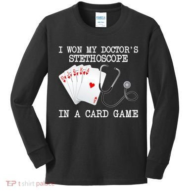 Won My Doctor's Stethoscope Kids Long Sleeve Shirt