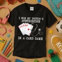 Won My Doctor's Stethoscope Kids T-Shirt thumb 3
