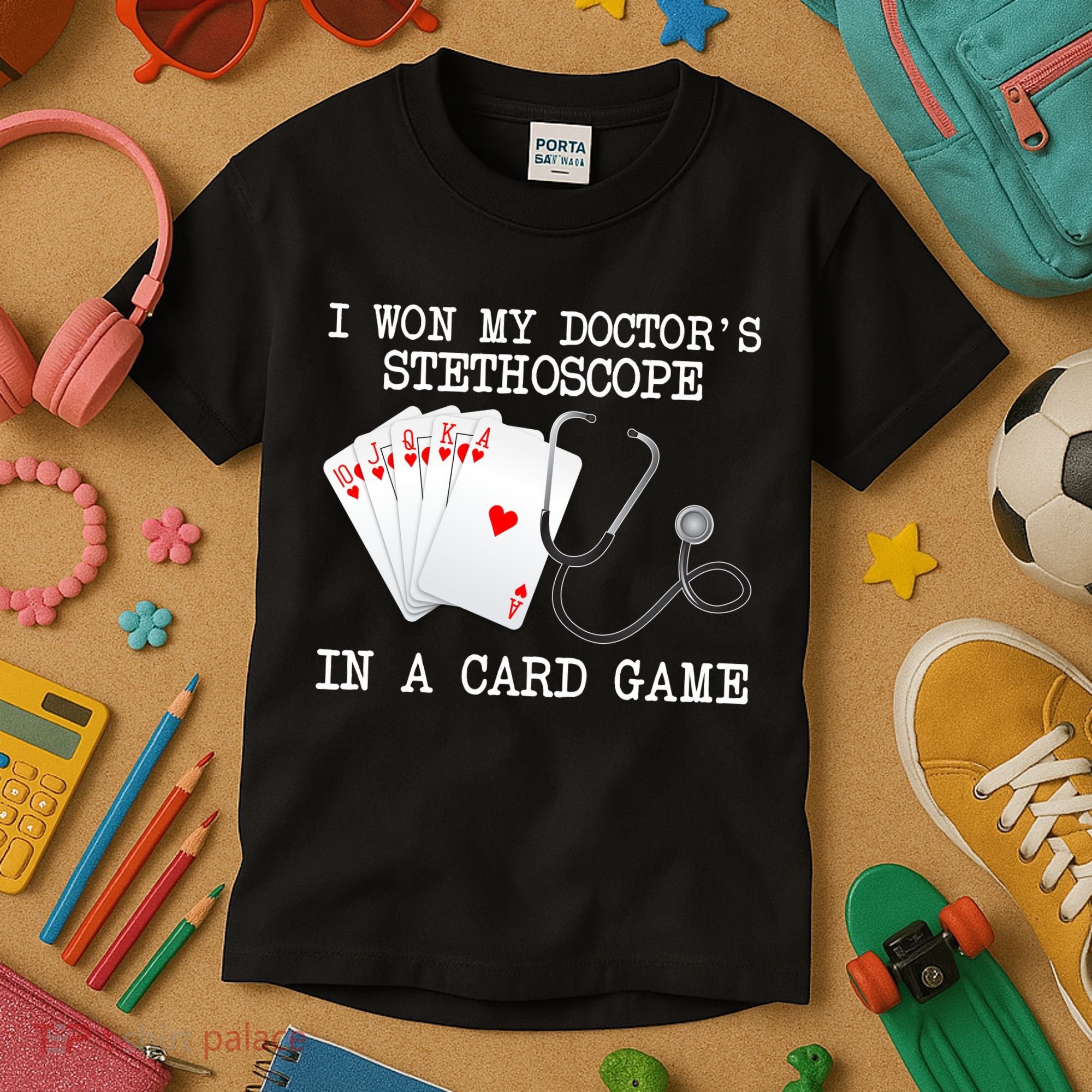 Won My Doctor's Stethoscope Kids T-Shirt