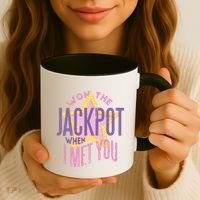 Won The Jackpot When I Met You Coffee Mug thumb 3
