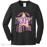 Won The Jackpot When I Met You Kids Long Sleeve Shirt thumb 0