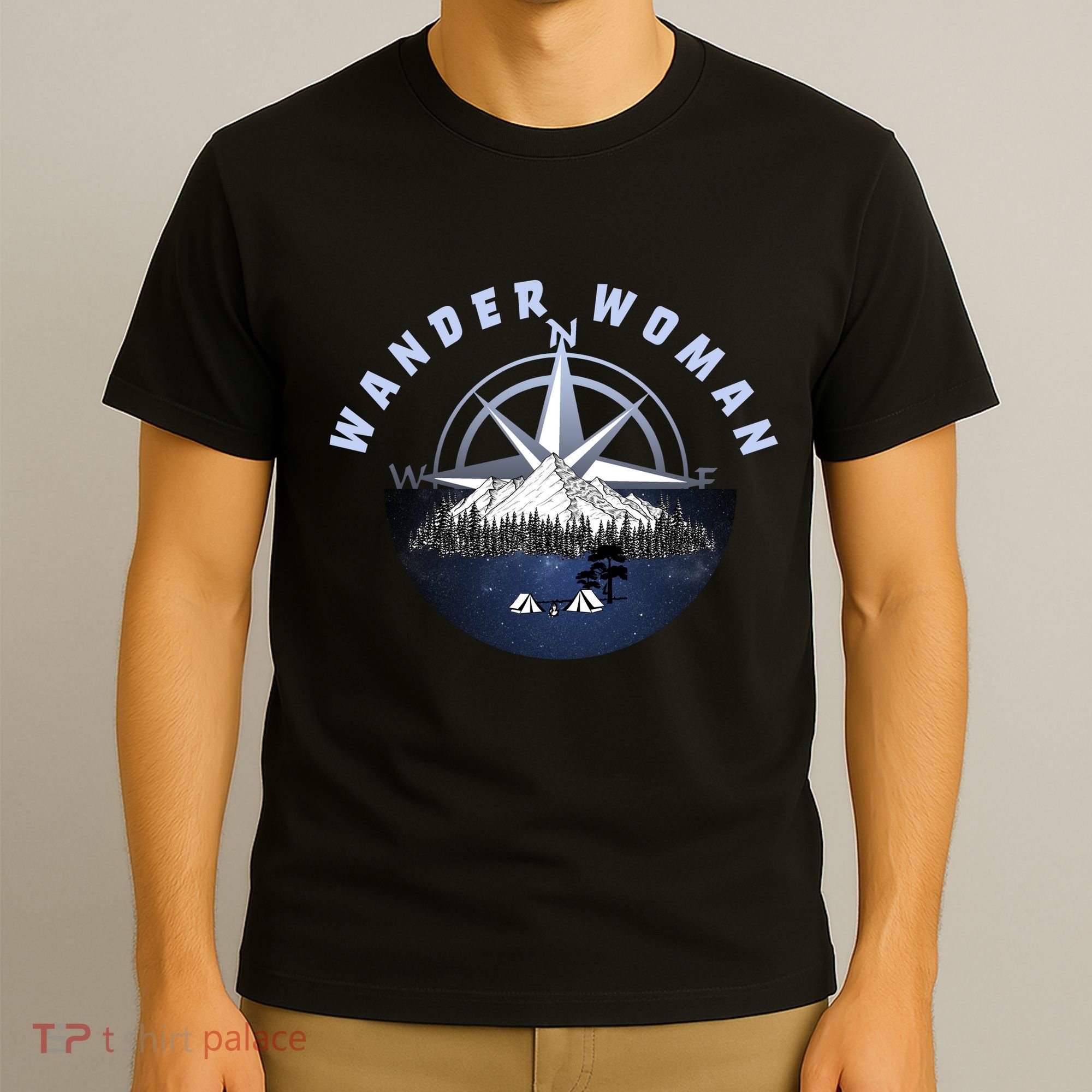 Wondar Woman Outdoors Camping Wonderer T-Shirt