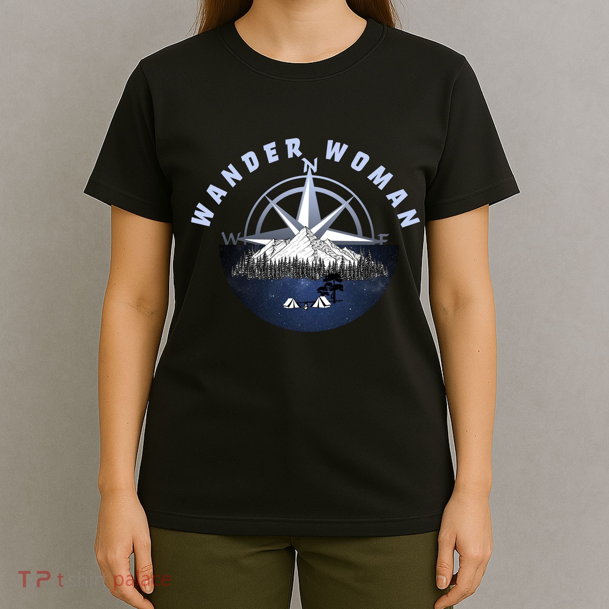 Wondar Woman Outdoors Camping Wonderer T-Shirt