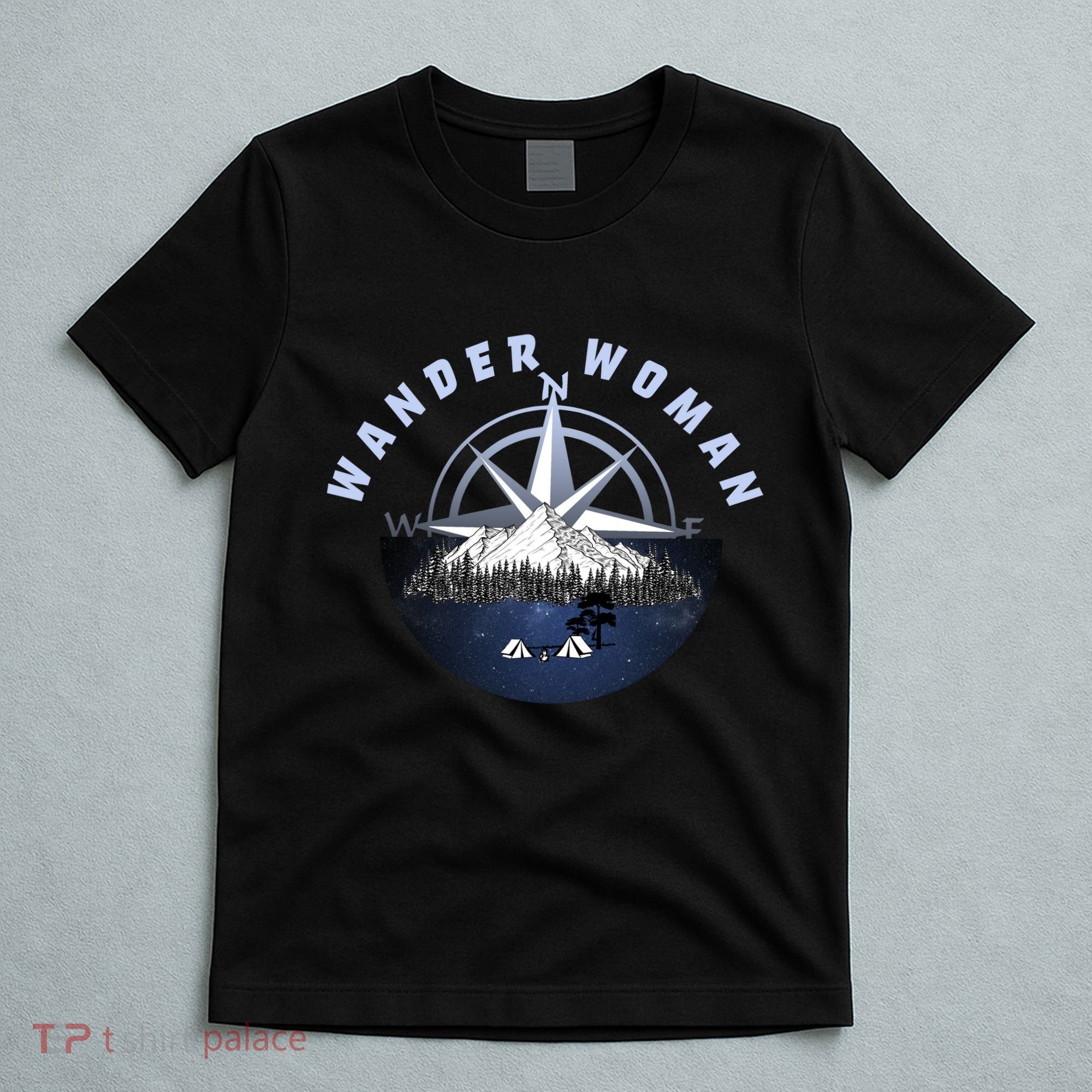 Wondar Woman Outdoors Camping Wonderer T-Shirt