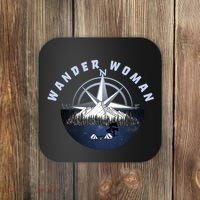 Wondar Woman Outdoors Camping Wonderer Coaster thumb 0