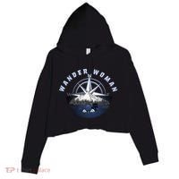 Wondar Woman Outdoors Camping Wonderer Crop Fleece Hoodie thumb 0