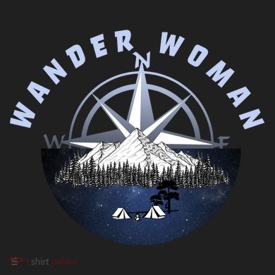 Wondar Woman Outdoors Camping Wonderer Crop Fleece Hoodie