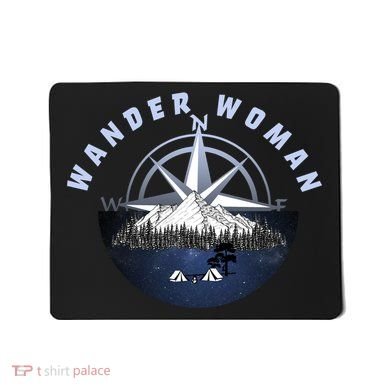 Wondar Woman Outdoors Camping Wonderer Mousepad