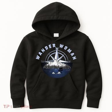 Wondar Woman Outdoors Camping Wonderer Kids Hoodie