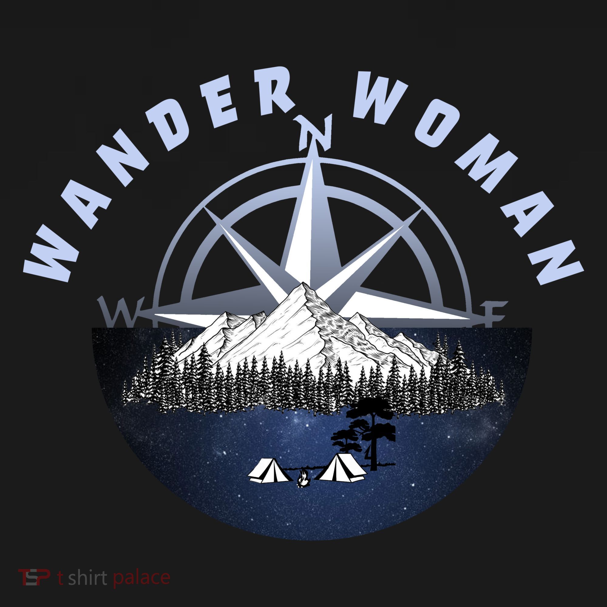 Wondar Woman Outdoors Camping Wonderer Kids Hoodie
