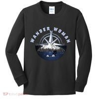 Wondar Woman Outdoors Camping Wonderer Kids Long Sleeve Shirt thumb 0