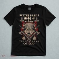 Wolf Of Odin Better To Be A Wolf Of Odin Than T-Shirt thumb 5