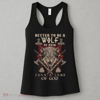 Wolf Of Odin Better To Be A Wolf Of Odin Than Women's Tank Top thumb 3