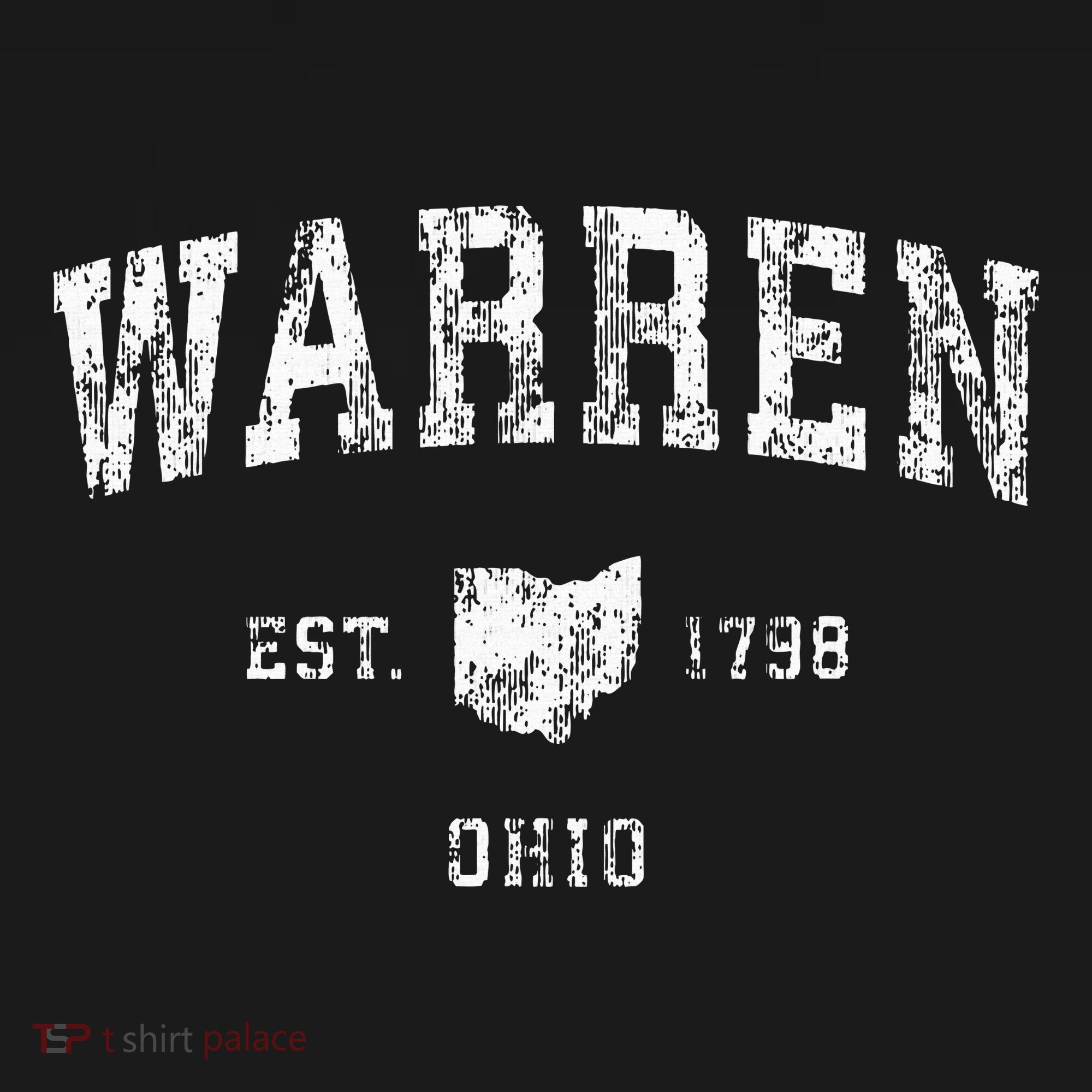 Warren Ohio Oh Vintage Athletic Sports T-Shirt