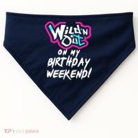 WildN Out On My Birthday Weekend Party Fun Cute Vibrant USA-Made Doggie Bandana thumb 0