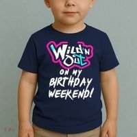 WildN Out On My Birthday Weekend Party Fun Cute Vibrant Toddler T-Shirt thumb 2