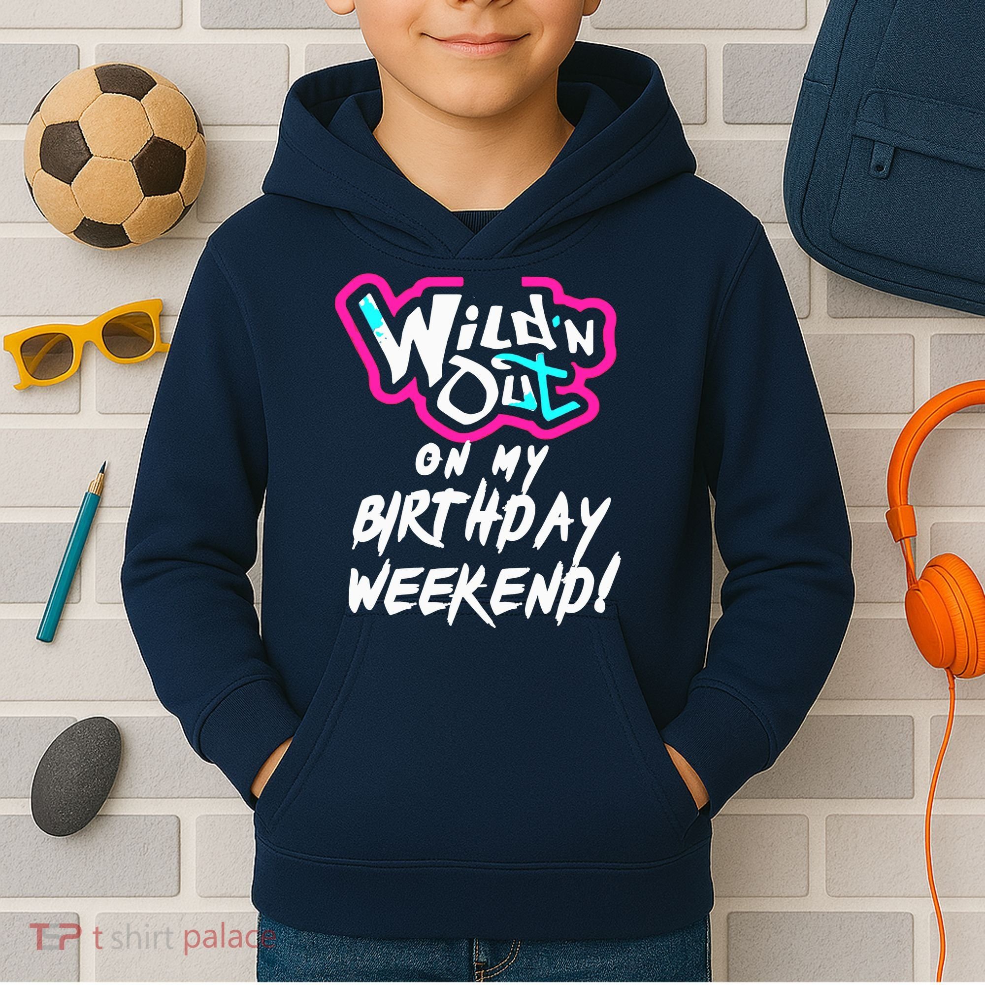 WildN Out On My Birthday Weekend Party Fun Cute Vibrant Kids Hoodie