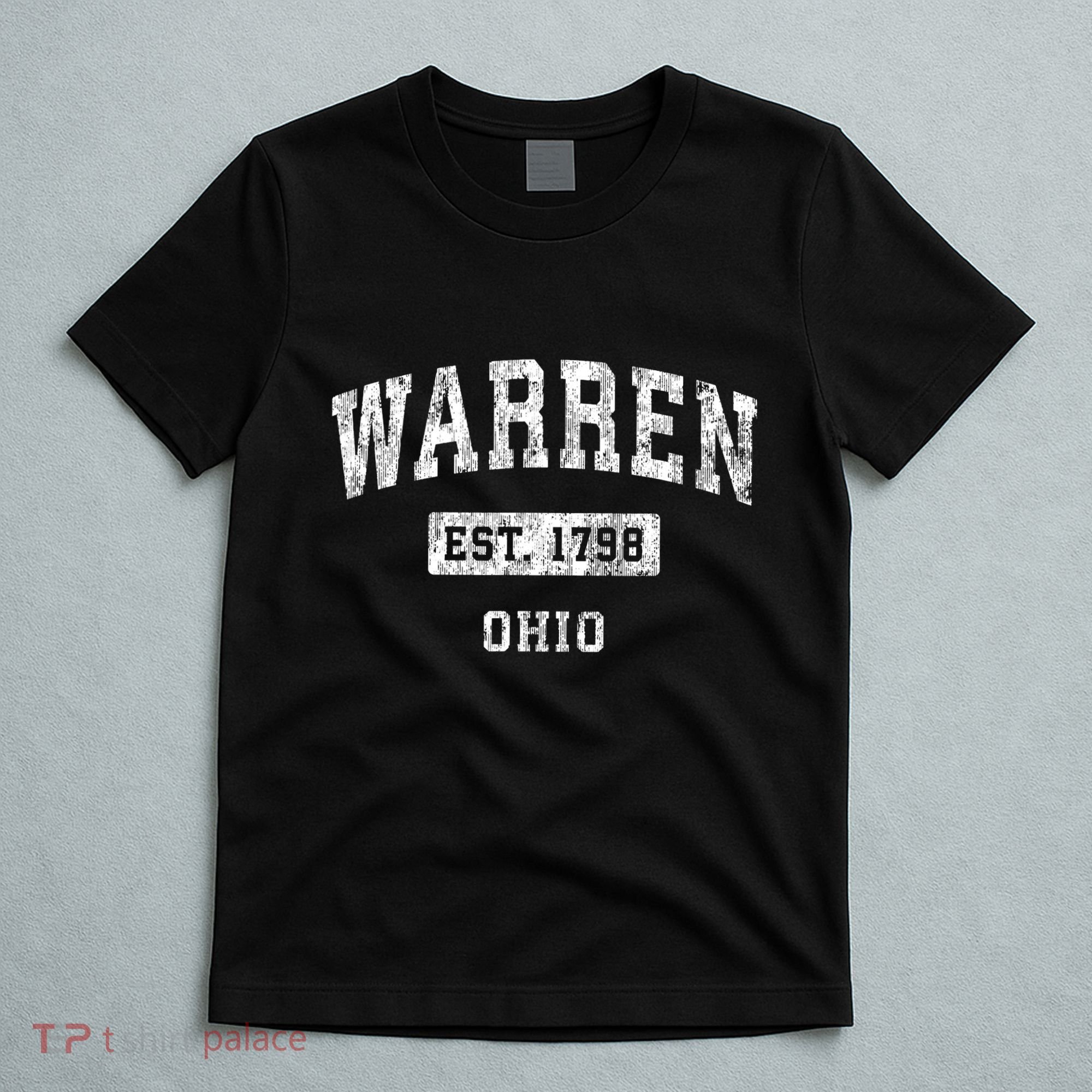 Warren Ohio Oh Vintage Established Sports T-Shirt