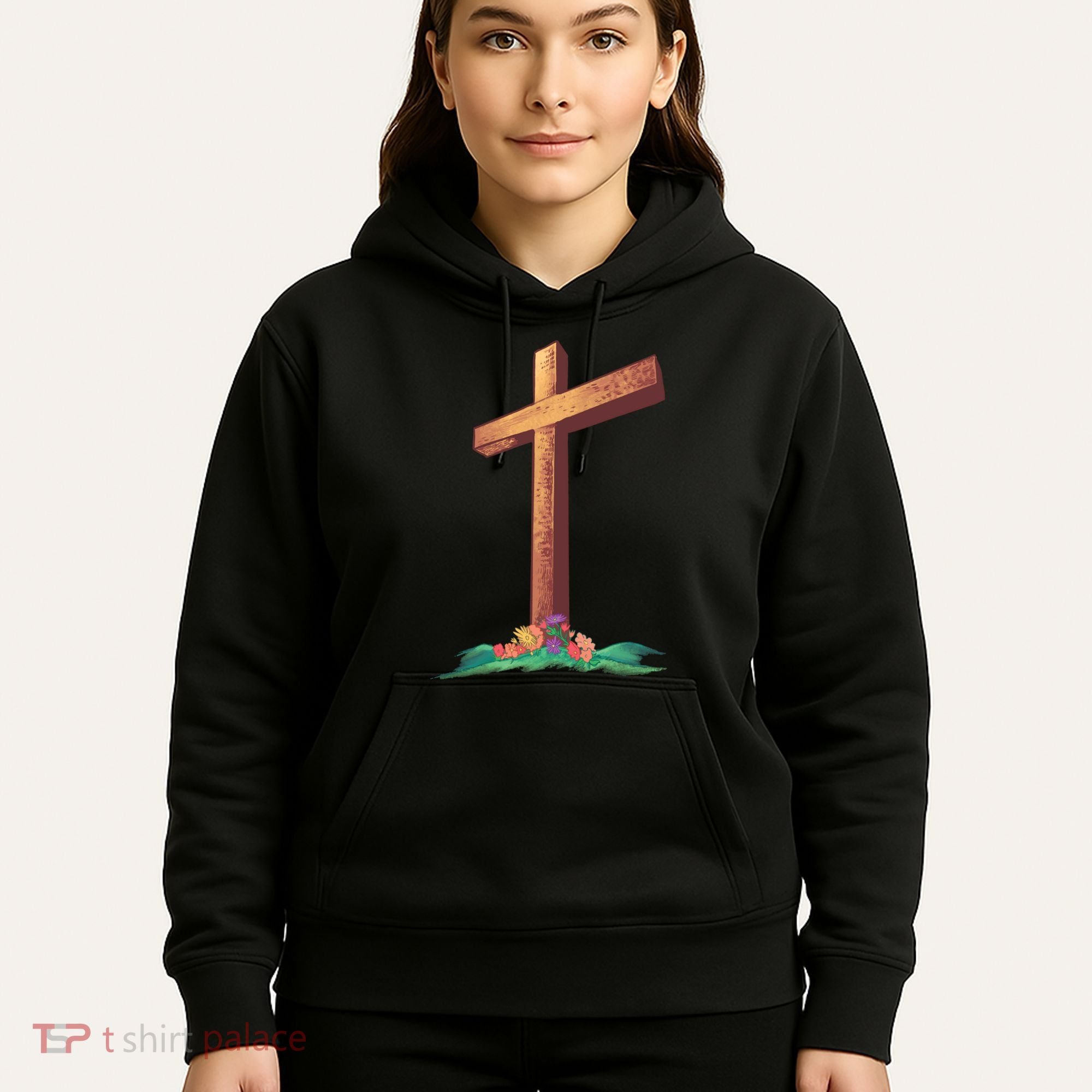 Wooden Cross Hoodie