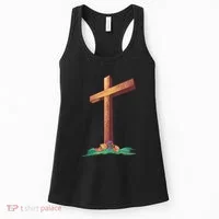 Wooden Cross Women's Tank Top thumb 0