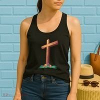 Wooden Cross Women's Tank Top thumb 2
