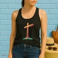 Wooden Cross Women's Tank Top thumb 2