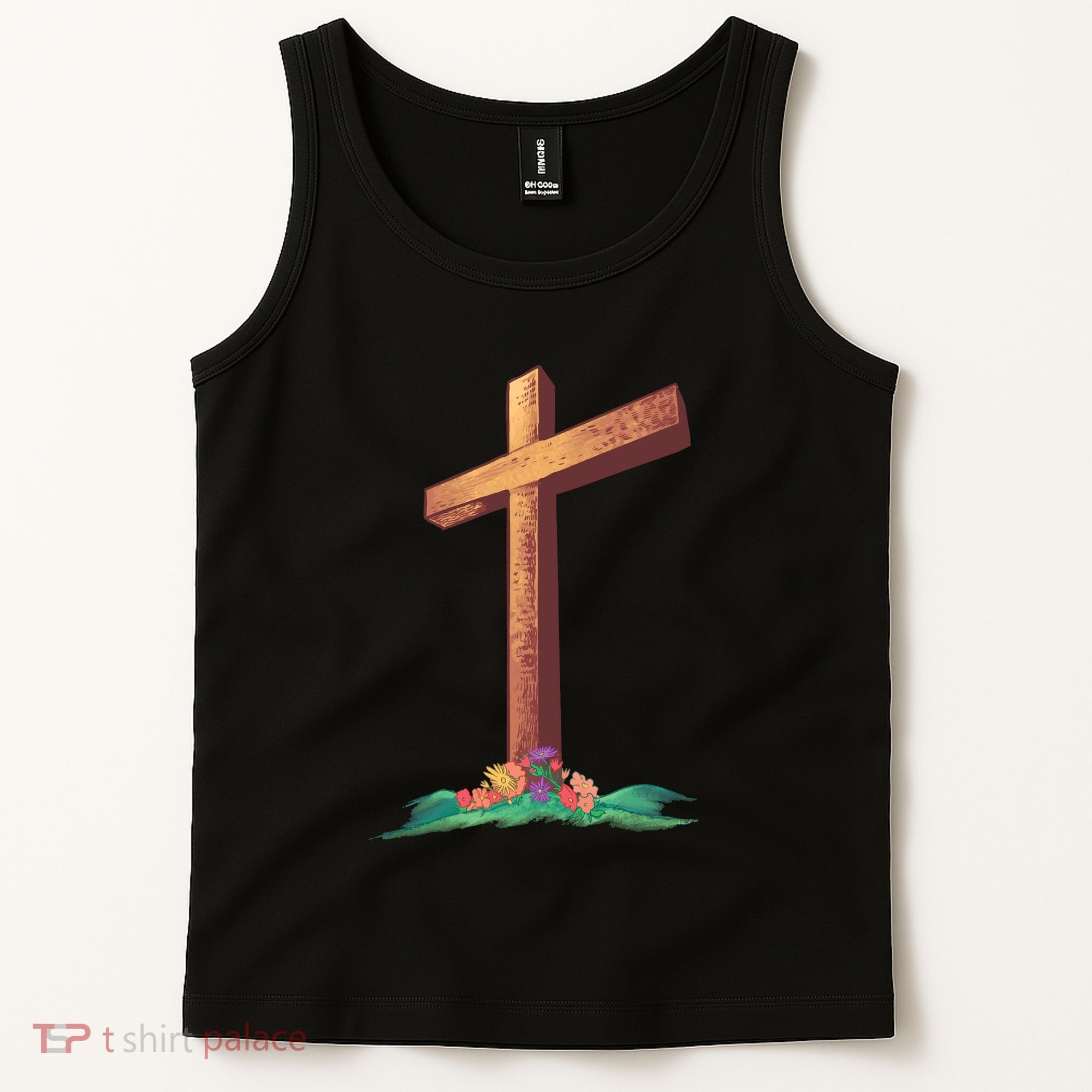 Wooden Cross Tank Top